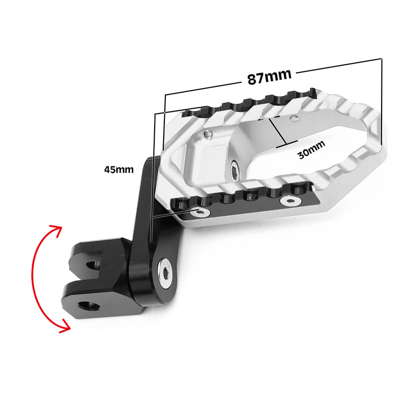 {Delantero} Se adapta a Honda CBR650R CB500X NX500 TRC Touring Estriberas ajustables de varios pasos de 40 mm