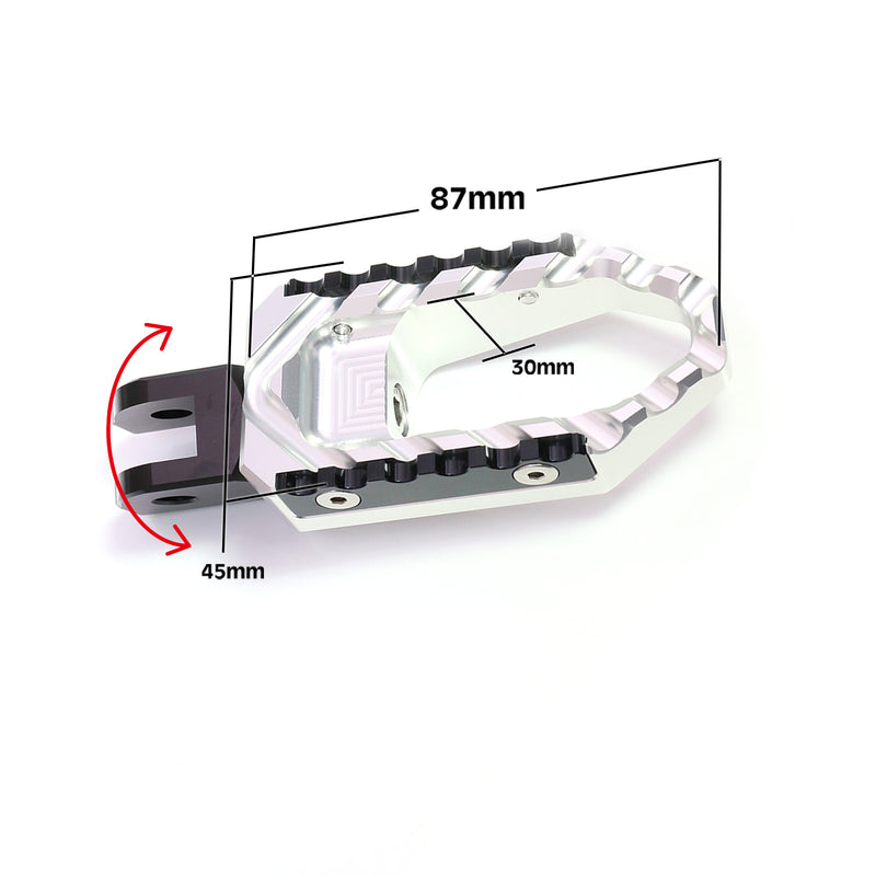 {Avant} Compatible avec Honda CB1000R CB600F CB900F TRC Touring Repose-pieds réglables en plusieurs étapes de 40 mm