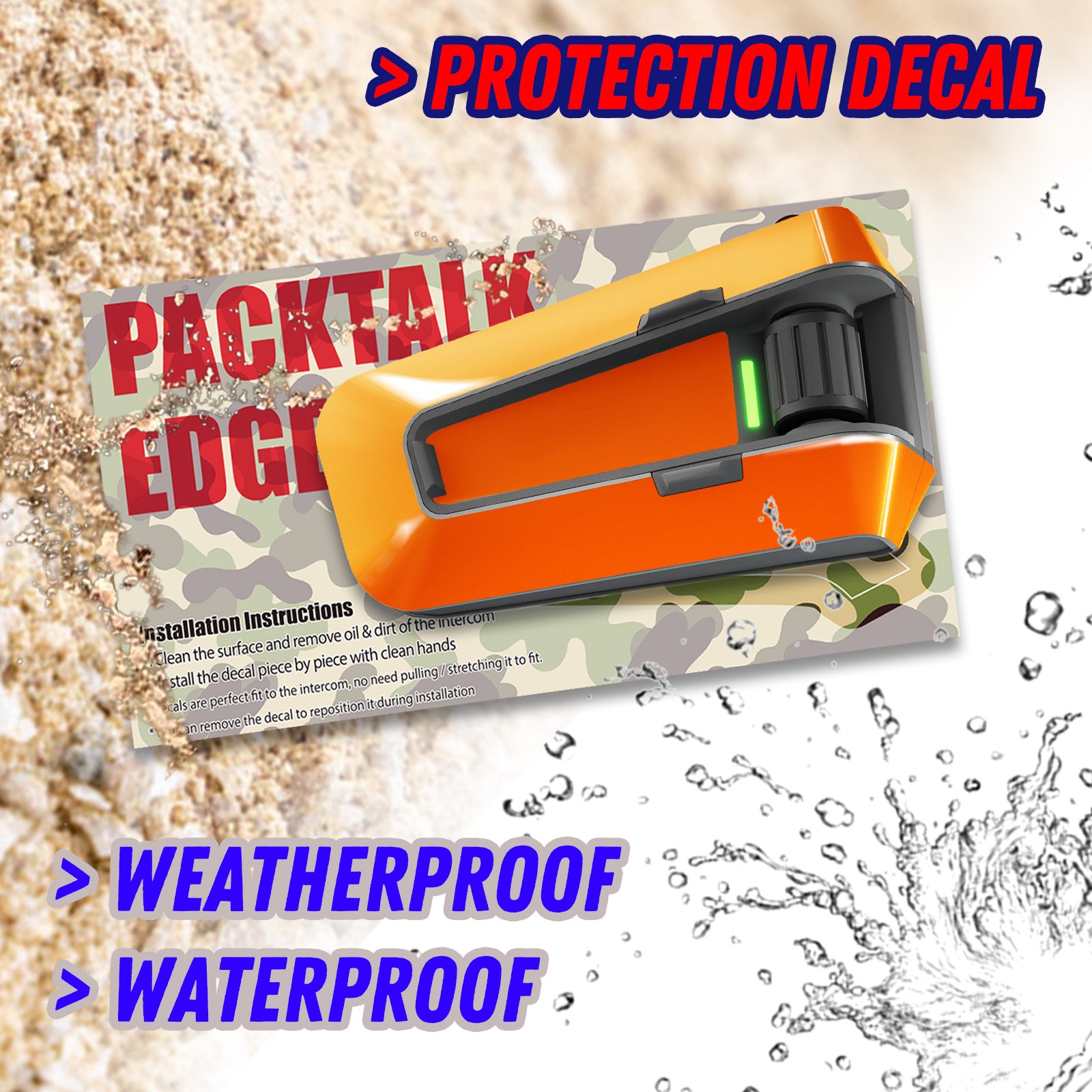 Skin for Cardo Packtalk Edge – Glossy or Matte Vinyl Decal Wrap – Vintage Racing Series (1pc) - MC Motoparts