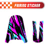 Graphic Kit Decals Fairing Sticker Custom Number For Razor MX350 MX400 - C003 Purple Geometric Burst