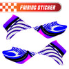 Graphic Kit Decals Fairing Sticker Custom Number For Razor MX350 MX400 - C006 Blue Burst Stripe