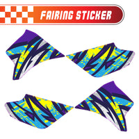 Graphic Kit Decals Fairing Sticker Custom Number For Razor MX350 MX400 - C008 Kaleidoscope Blast