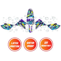 Graphic Kit Decals Fairing Sticker Custom Number For Razor MX350 MX400 - C008 Kaleidoscope Blast