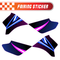 Graphic Kit Decals Fairing Sticker Custom Number For Razor MX350 MX400 - C011 Neon Prism - MC Motoparts