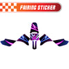 Graphic Kit Decals Fairing Sticker Custom Number For Razor MX350 MX400 - C011 Neon Prism - MC Motoparts