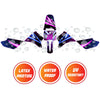 Graphic Kit Decals Fairing Sticker Custom Number For Razor MX350 MX400 - C011 Neon Prism - MC Motoparts