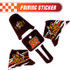 Graphic Kit Decals Fairing Sticker Custom Number For Razor MX350 MX400 - C013 Tiger