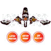 Graphic Kit Decals Fairing Sticker Custom Number For Razor MX350 MX400 - C013 Tiger