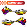 Graphic Kit Decals Fairing Sticker Custom Number For Razor MX350 MX400 - C014 Retro Hex Fusion