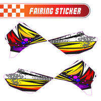 Graphic Kit Decals Fairing Sticker Custom Number For Razor MX350 MX400 - C014 Retro Hex Fusion