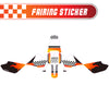 Graphic Kit Decals Fairing Sticker Custom Number For Razor MX350 MX400 - L001 Checkered Fire