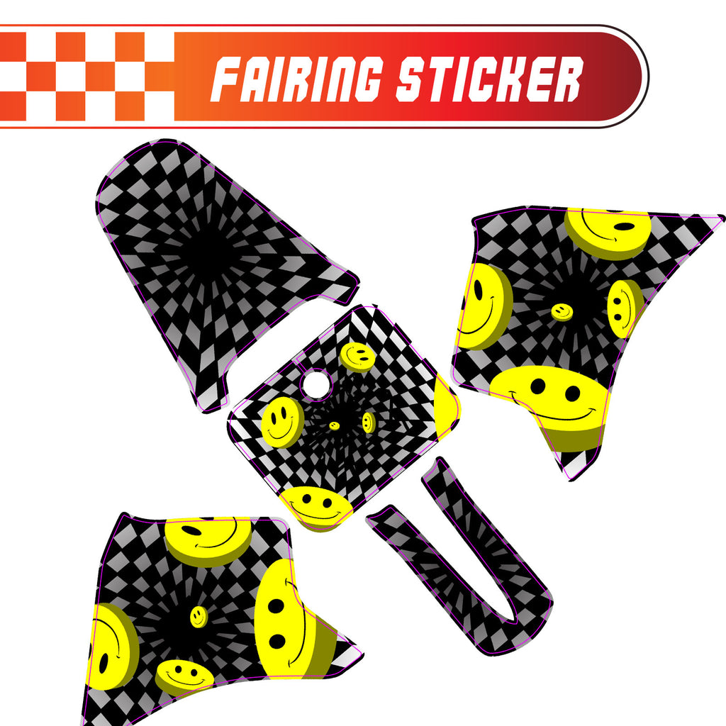 Graphic Kit Decals Fairing Sticker Custom Number For Razor MX350 MX400 ...