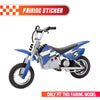 Graphic Kit Decals Fairing Sticker Custom Number For Razor MX350 MX400 - C008 Kaleidoscope Blast - MC Motoparts