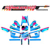 Graphic Kit Decals Fairing Sticker Custom Number For Razor MX350 MX400 (2021 or beyond) - C002 Blue Geometric Burst - MC Motoparts