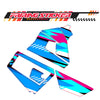 Graphic Kit Decals Fairing Sticker Custom Number For Razor MX350 MX400 (2021 or beyond) - C002 Blue Geometric Burst - MC Motoparts