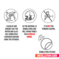 Graphic Kit Decals Fairing Sticker Custom Number For Razor MX350 MX400 (2021 or beyond) - C003 Purple Geometric Burst - MC Motoparts