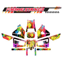 Graphic Kit Decals Fairing Sticker Custom Number For Razor MX350 MX400 (2021 or beyond) - L006 Street Graffiti - MC Motoparts