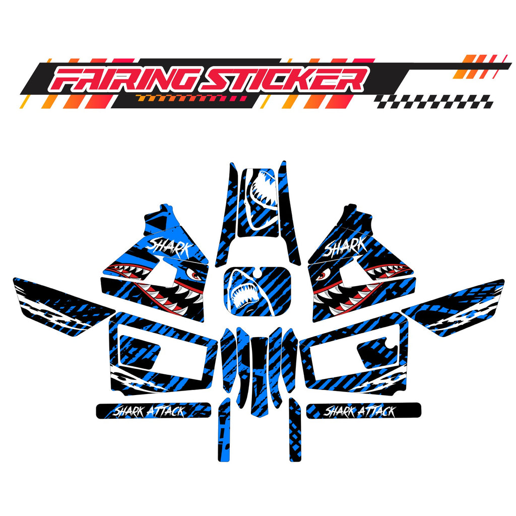 Graphic Kit Decals Fairing Sticker Custom Number For Razor MX350 MX400 ...