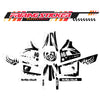 Graphic Kit Decals Fairing Sticker Custom Number For Razor MX350 MX400 (2021 or beyond) - LH006 Black White Panda - MC Motoparts