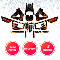 Graphic Kit Decals Fairing Sticker Custom Number For Razor MX350 MX400 (2021 or beyond) - LH008 Red Mythical Bird - MC Motoparts