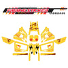 Graphic Kit Decals Fairing Sticker Custom Number For Razor MX350 MX400 (2021 or beyond) - LH009 Yellow Power - MC Motoparts