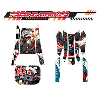 Graphic Kit Decals Fairing Sticker Custom Number For Razor MX350 MX400 (2021 or beyond) - LH010 Anime Racing Girl - MC Motoparts