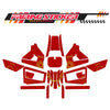 Graphic Kit Decals Fairing Sticker Custom Number For Razor MX350 MX400 (2021 or beyond) - LH013 Red Robot - MC Motoparts