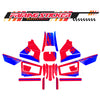 Graphic Kit Decals Fairing Sticker Custom Number For Razor MX350 MX400 (2021 or beyond) - LH014 Red blue Spider Web - MC Motoparts