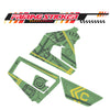 Graphic Kit Decals Fairing Sticker Custom Number For Razor MX350 MX400 (2021 or beyond) - LH015 Green Robot - MC Motoparts