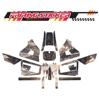 Graphic Kit Decals Fairing Sticker Custom Number For Razor MX350 MX400 (2021 or beyond) - LH017 Grey Dragon Man - MC Motoparts