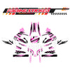Graphic Kit Decals Fairing Sticker Custom Number For Razor MX350 MX400 (2021 or beyond) - LH019 Pink Black Stripe - MC Motoparts