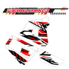 Graphic Kit Decals Fairing Sticker Custom Number For Razor MX350 MX400 (2021 or beyond) - LH020 Red Black Stripe - MC Motoparts