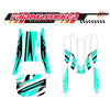 Graphic Kit Decals Fairing Sticker Custom Number For Razor MX350 MX400 (2021 or beyond) - LH023 Sea Green Black Stripe - MC Motoparts