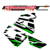 Graphic Kit Decals Fairing Sticker Custom Number For Razor MX350 MX400 (2021 or beyond) - LH025 Green Black White Burst - MC Motoparts