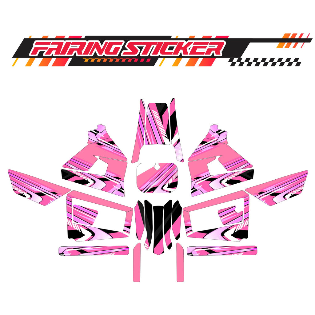 Graphic Kit Decals Fairing Sticker Custom Number For Razor MX350 MX400 ...
