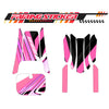 Graphic Kit Decals Fairing Sticker Custom Number For Razor MX350 MX400 (2021 or beyond) - LH032 Pink Black Dynamic Lines - MC Motoparts