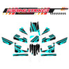 Graphic Kit Decals Fairing Sticker Custom Number For Razor MX350 MX400 (2021 or beyond) - LH033 Sea Green Black Dynamic Lines - MC Motoparts