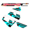 Graphic Kit Decals Fairing Sticker Custom Number For Razor MX350 MX400 (2021 or beyond) - LH033 Sea Green Black Dynamic Lines - MC Motoparts