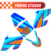 Graphic Kit Decals Fairing Sticker Custom Number For Razor MX500 MX650 - C004 Diagonal Stripes Burst