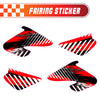 Graphic Kit Decals Fairing Sticker Custom Number For Razor MX500 MX650 - C005 Red Vibrant Brushstrokes