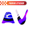 Graphic Kit Decals Fairing Sticker Custom Number For Razor MX500 MX650 - C006 Blue Burst Stripe