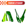 Graphic Kit Decals Fairing Sticker Custom Number For Razor MX500 MX650 - C007 Verdant Spikes - MC Motoparts