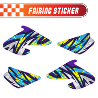 Graphic Kit Decals Fairing Sticker Custom Number For Razor MX500 MX650 - C008 Kaleidoscope Blast