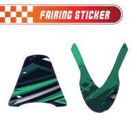 Graphic Kit Decals Fairing Sticker Custom Number For Razor MX500 MX650 - C010 Green Jewel-Toned Terrain