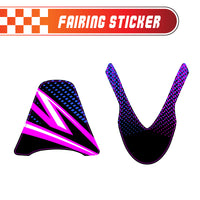 Graphic Kit Decals Fairing Sticker Custom Number For Razor MX500 MX650 - C011 Neon Prism