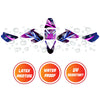 Graphic Kit Decals Fairing Sticker Custom Number For Razor MX500 MX650 - C011 Neon Prism