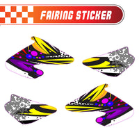 Graphic Kit Decals Fairing Sticker Custom Number For Razor MX500 MX650 - C014 Retro Hex Fusion