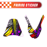 Graphic Kit Decals Fairing Sticker Custom Number For Razor MX500 MX650 - C014 Retro Hex Fusion