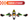 Graphic Kit Decals Fairing Sticker Custom Number For Razor MX500 MX650 - L002 Neon Serpent Skin