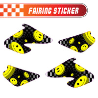 Graphic Kit Decals Fairing Sticker Custom Number For Razor MX500 MX650 - L005 3D Laughing Face